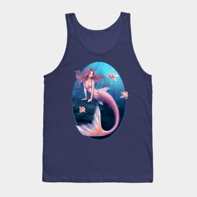 Aurelia Goldfish Mermaid Tank Top by silverstars